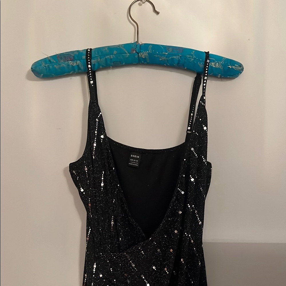 SHEIN Black Sequin Dress